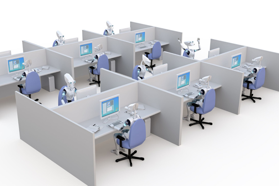 Robots on Computers in Cubicles