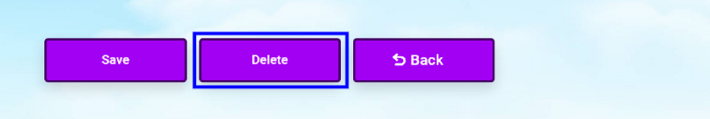CloudMayor Delete Button