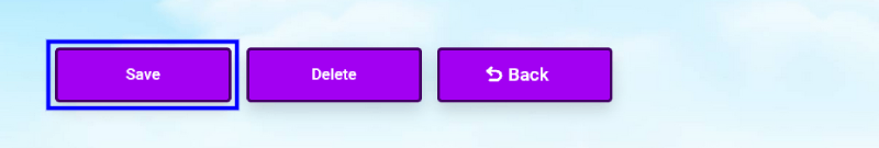 CloudMayor Save Button