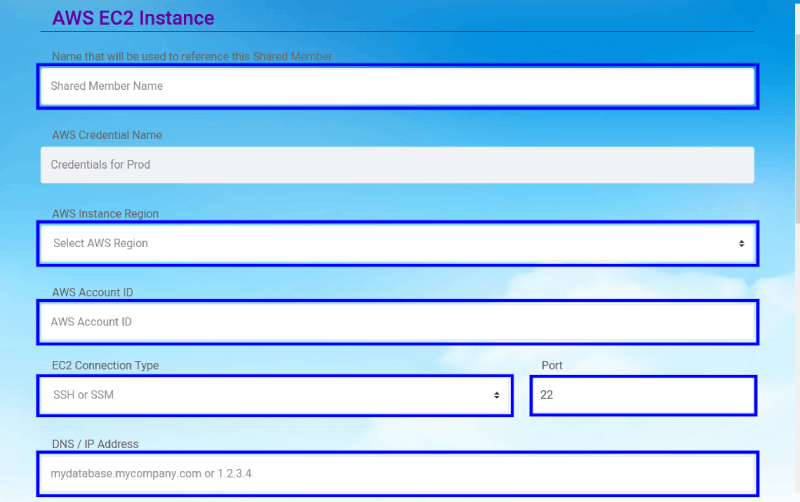 CloudMayor EC2 Form