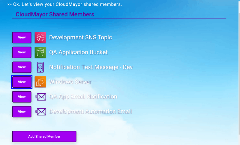CloudMayor View Member