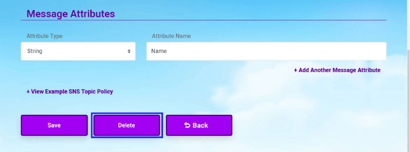 CloudMayor Delete Button
