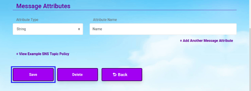 CloudMayor Save Button